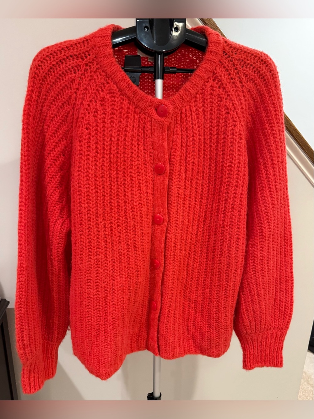 Sezane Red Emile Cardigan XXXL 16/18/20 GUC